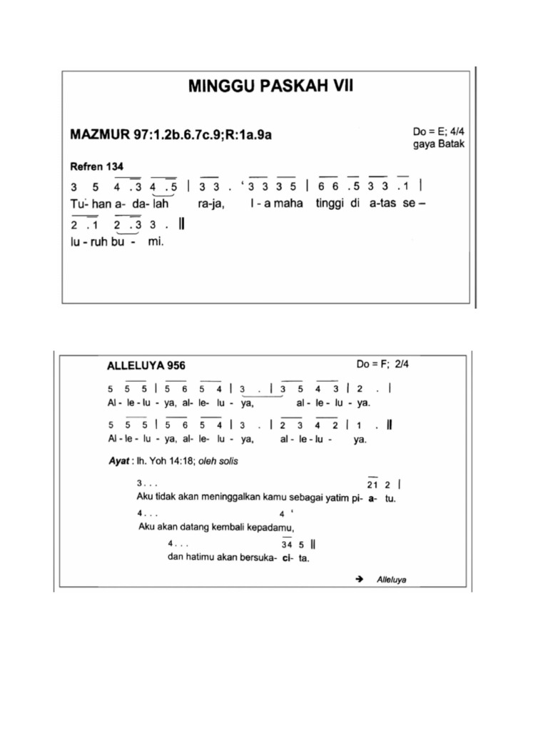 Mazmur Dan Alleluya | PDF