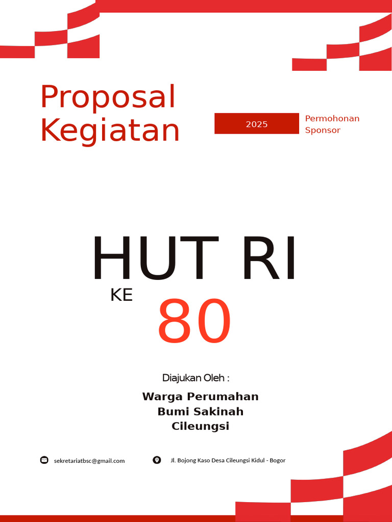 Proposal BSC Hari Merdeka 2025 | PDF