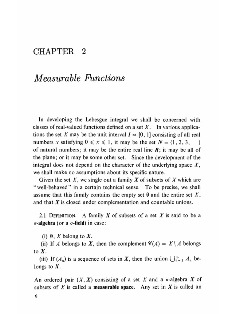 Measurable Functions Overview | PDF | Set (Mathematics) | Measure ...