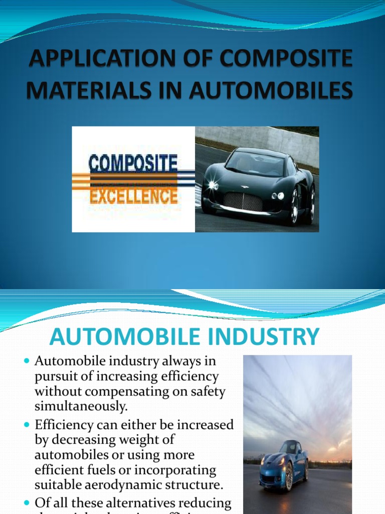 Application of Composite Materials in Automobiles | PDF | Hemp 
