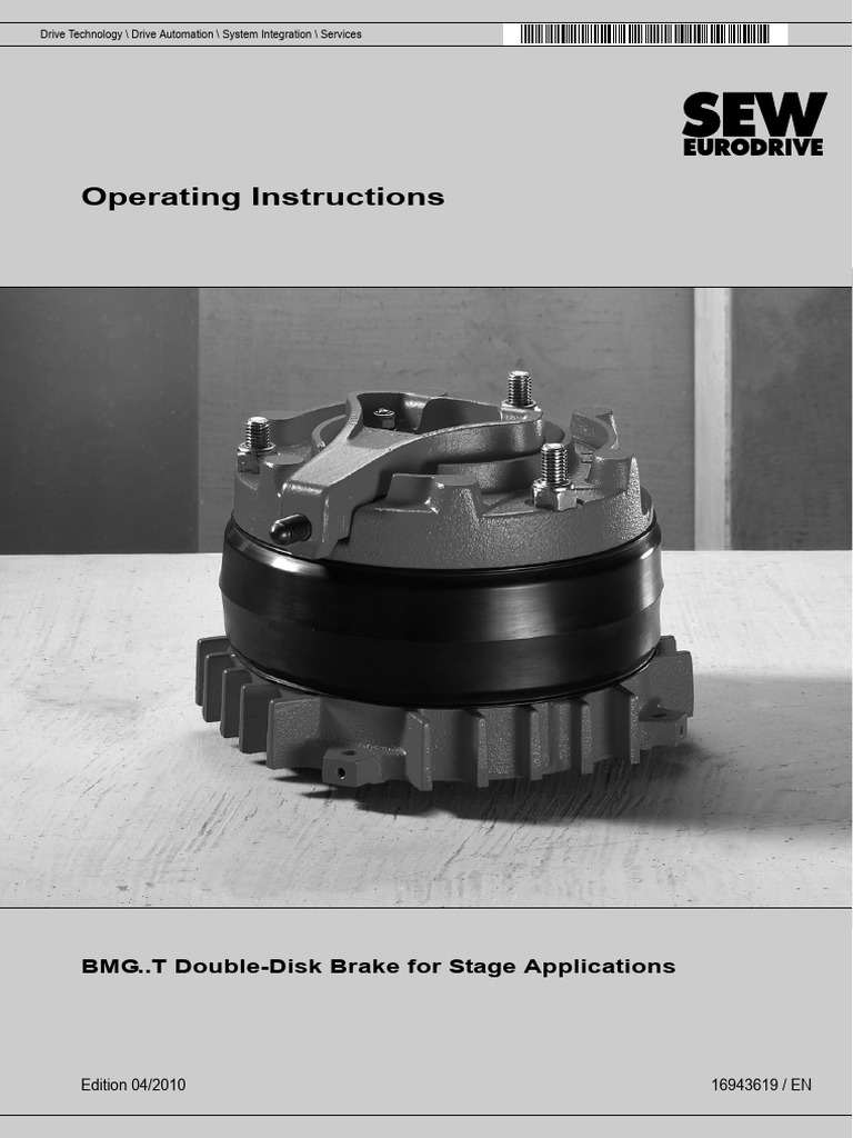BMG..T Double-Disk Brake Operating Guide | PDF | Electrical Wiring ...
