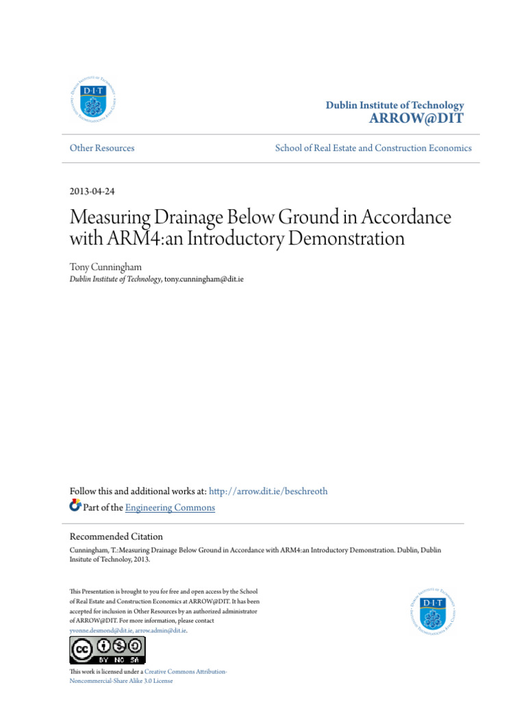 Measuring Below Ground Drainage | PDF | Drainage | Pipe (Fluid Conveyance)