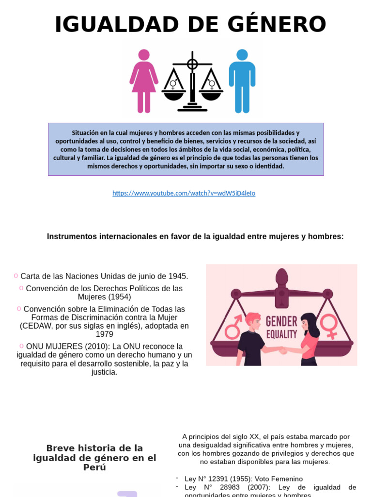 Igualdad de Género: Avances y Desafíos | PDF | Estudios de género ...