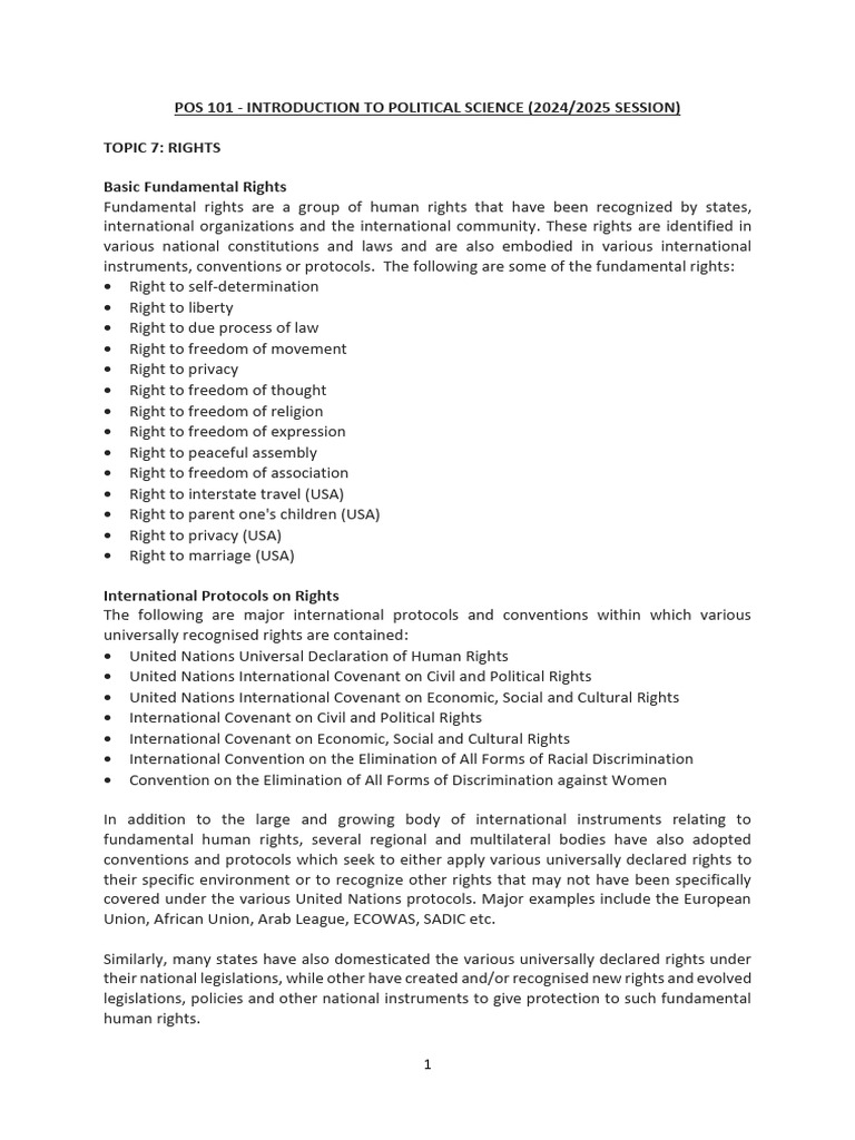 Article 25: Fundamental Human Rights | PDF