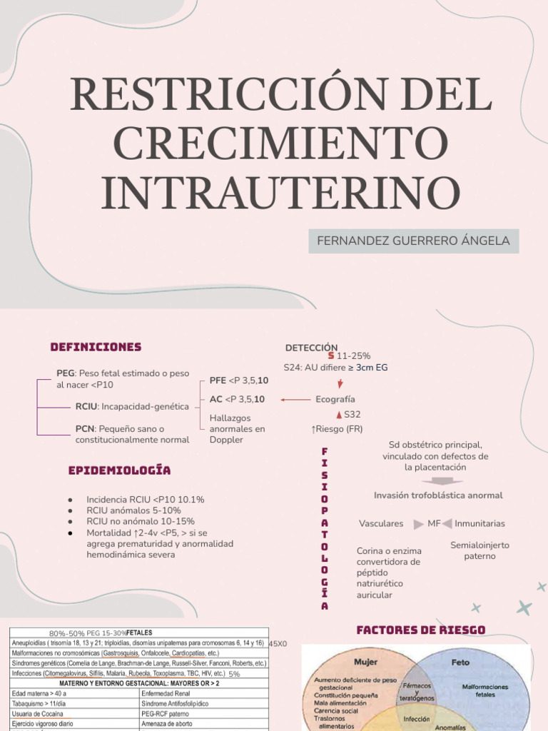 Clasificación y diagnóstico de RCIU | PDF | Feto | Especialidades Medicas