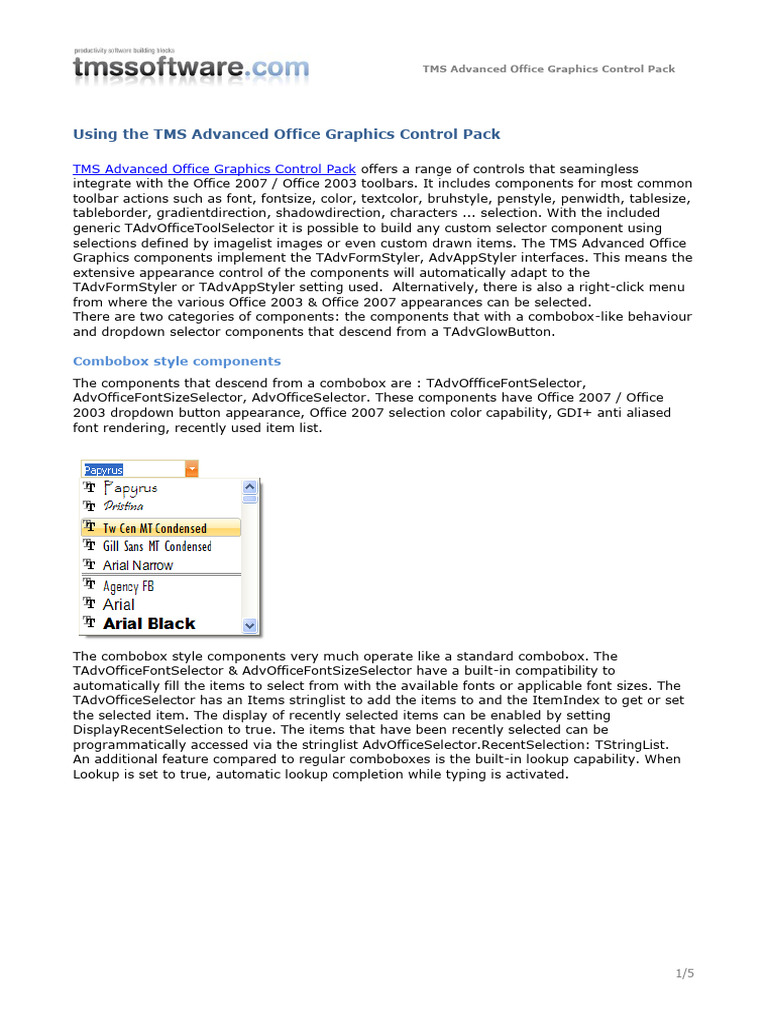 TMS Advanced Office Graphics Overview | PDF | Computing | Computer ...