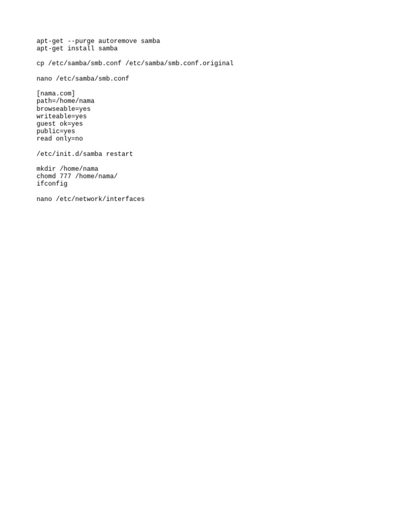 Samba Installation and Configuration Guide | PDF