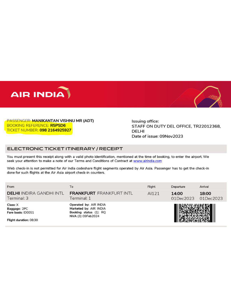 E Ticket | PDF