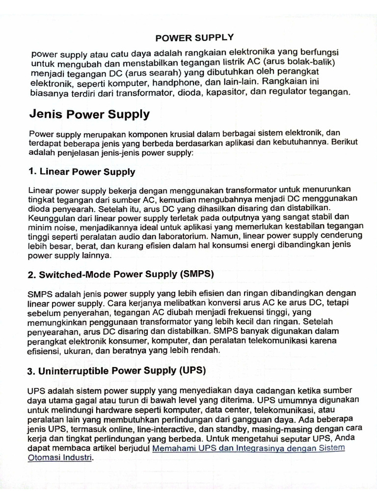 Power Supply | PDF
