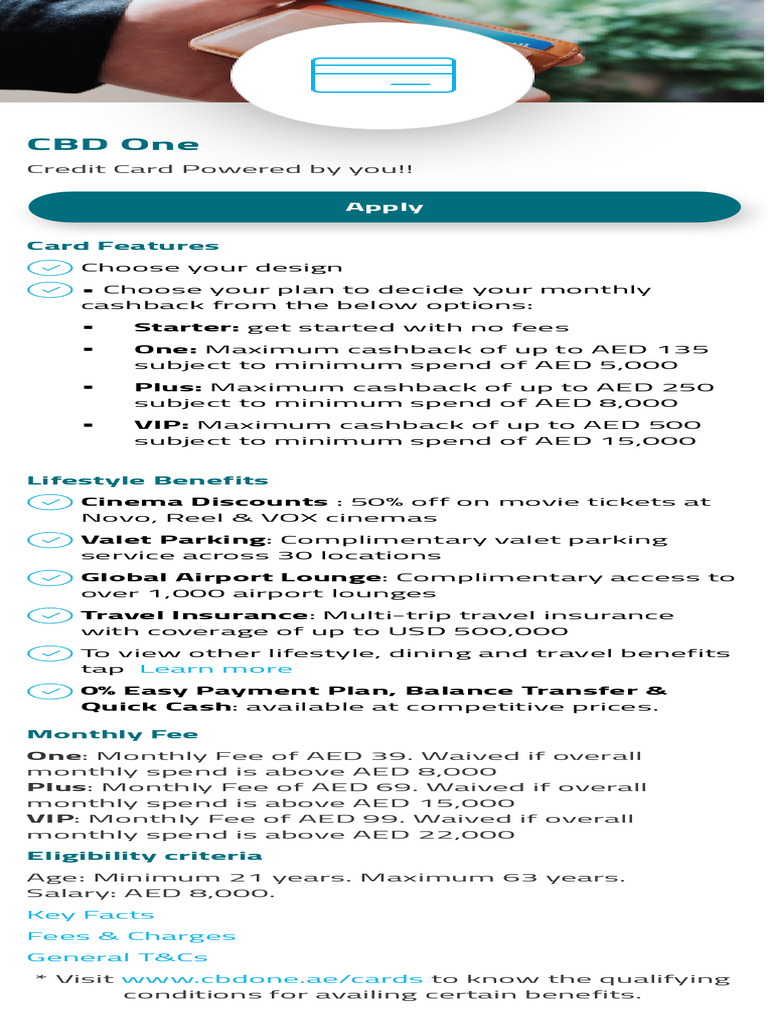 CBD One Credit Card | PDF