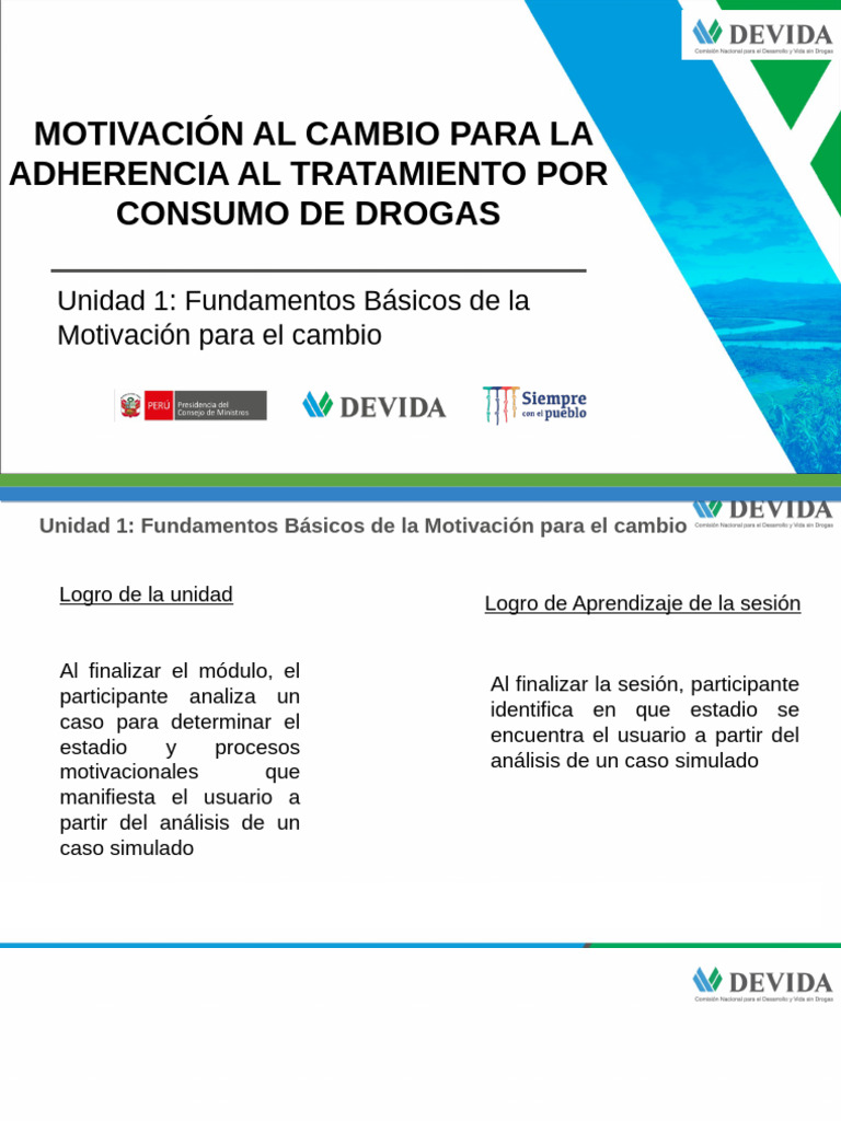 Motivación para el Cambio en Adicciones | PDF | Comportamiento | Motivación