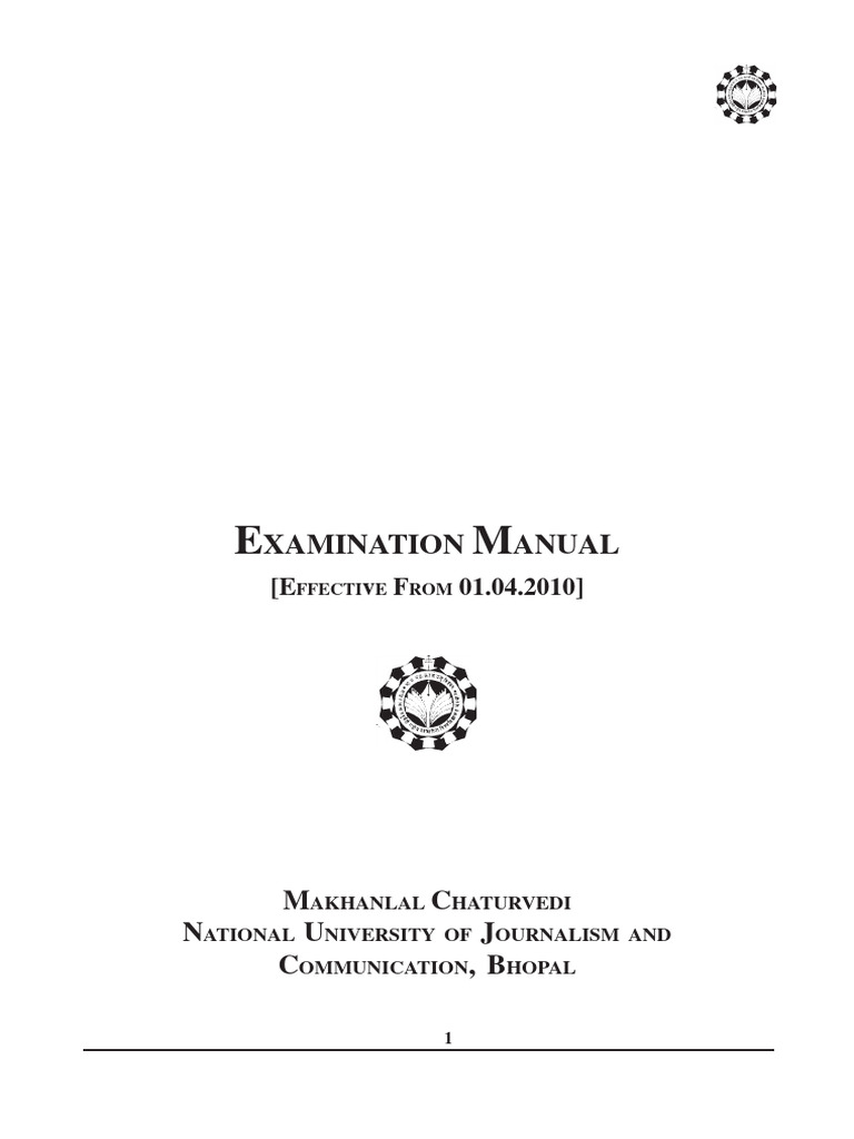 MCU Examination Manual Overview | PDF | Envelope | Desk