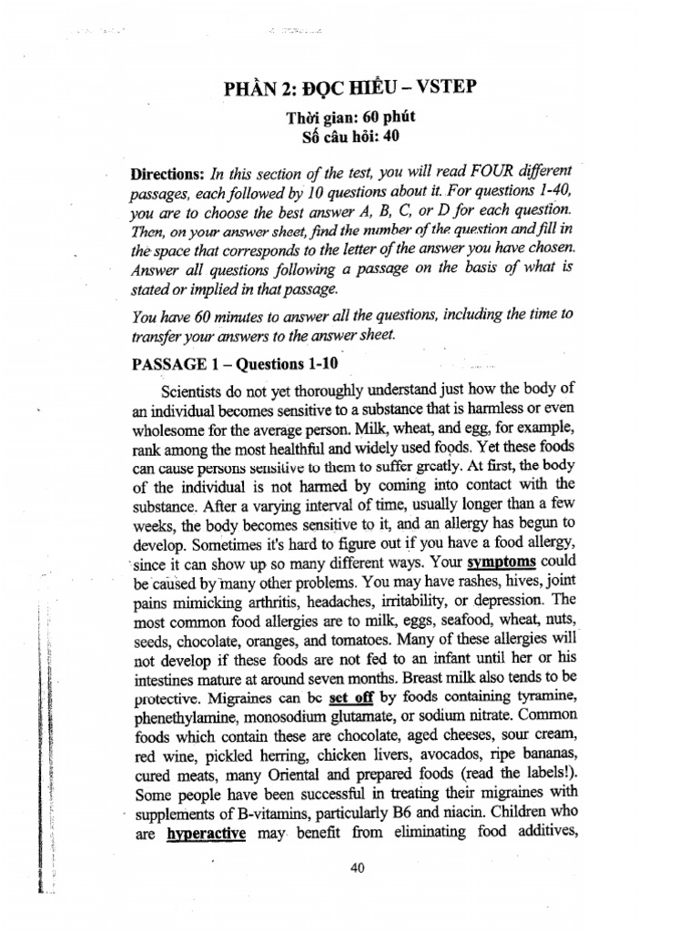 Test 2 Đề Reading | PDF