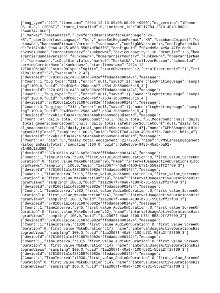 iPhone OS 16.3.1 Bug Report Data | PDF | Ios | Mac Os