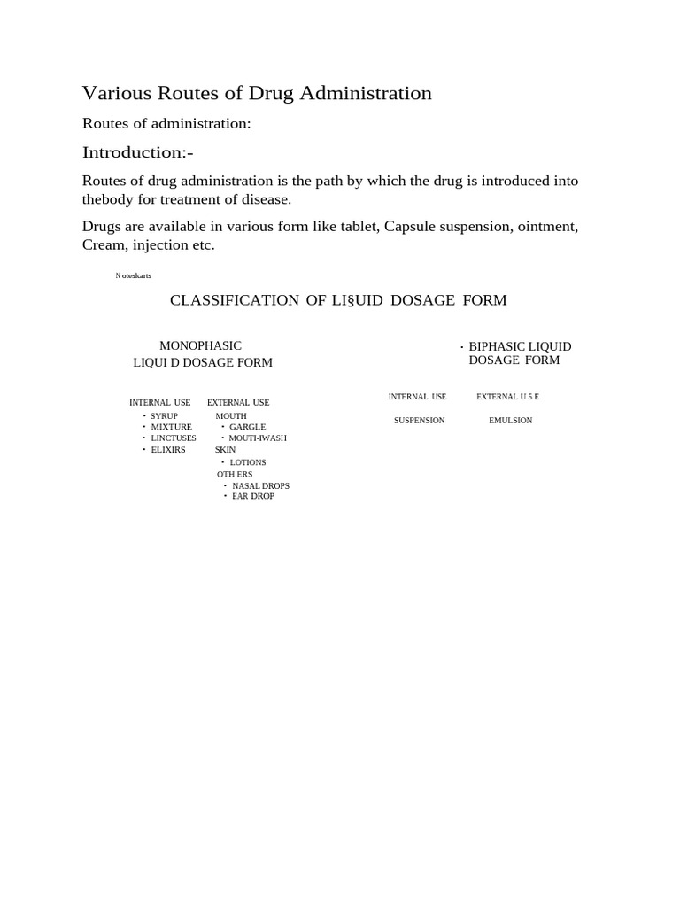 Chapter 1 Pharmacology Complete Notes By Noteskarts Acc To Er20 Pdf