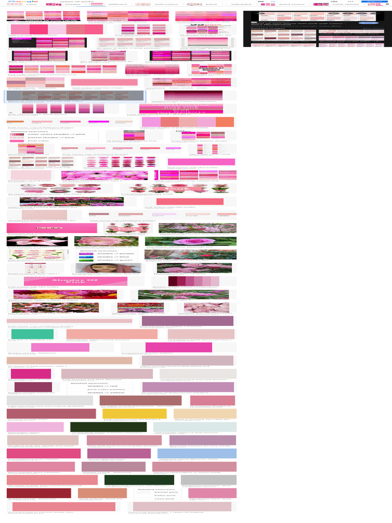 Types of Pinks - Google Search | PDF | Color | Vision