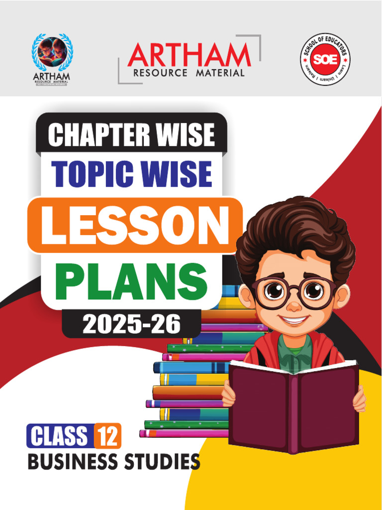 Class 12 BST Chapterwise Topicwise Lesson Plan CH 4 PLANNING LESSON ...