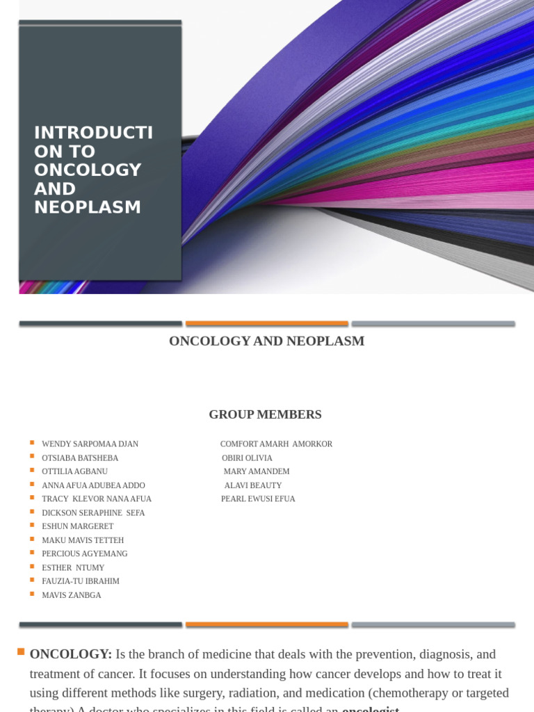 Understanding Oncology and Neoplasms | PDF | Cancer | Neoplasms