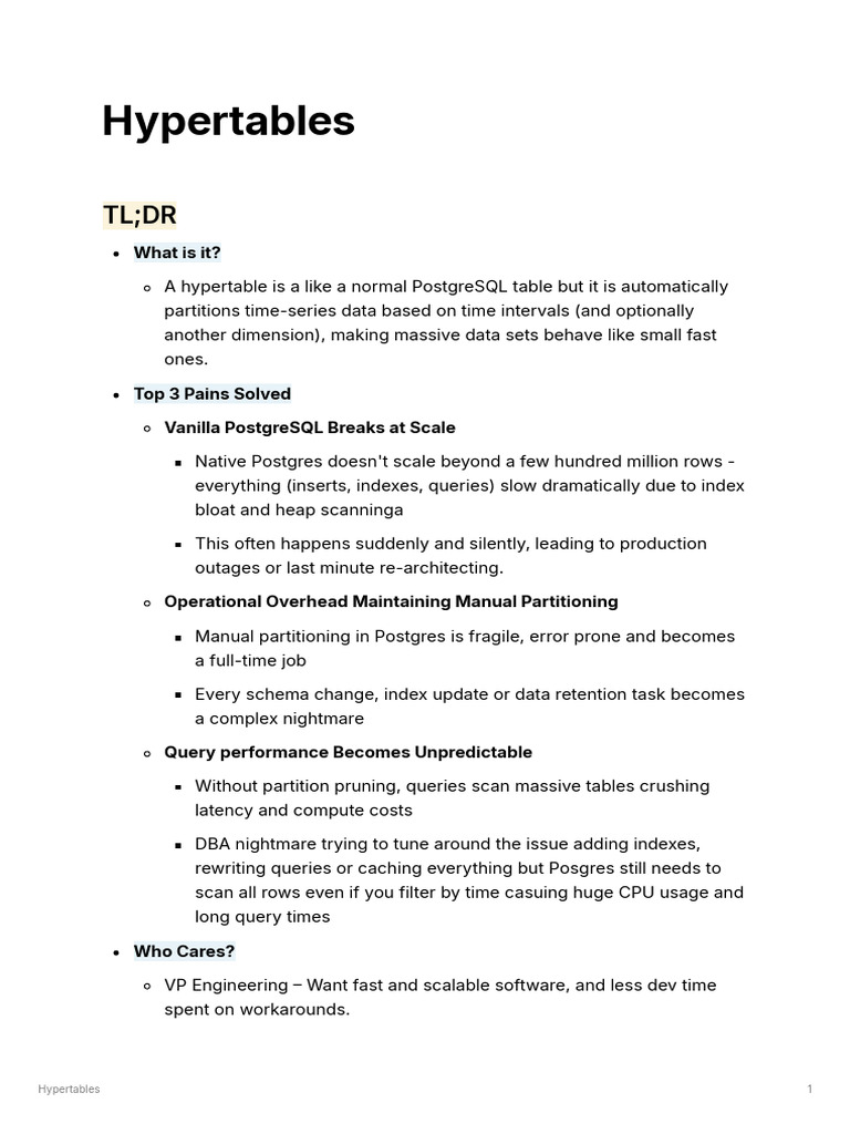 Managing Hypertables in TimescaleDB | PDF | Postgre Sql | Databases