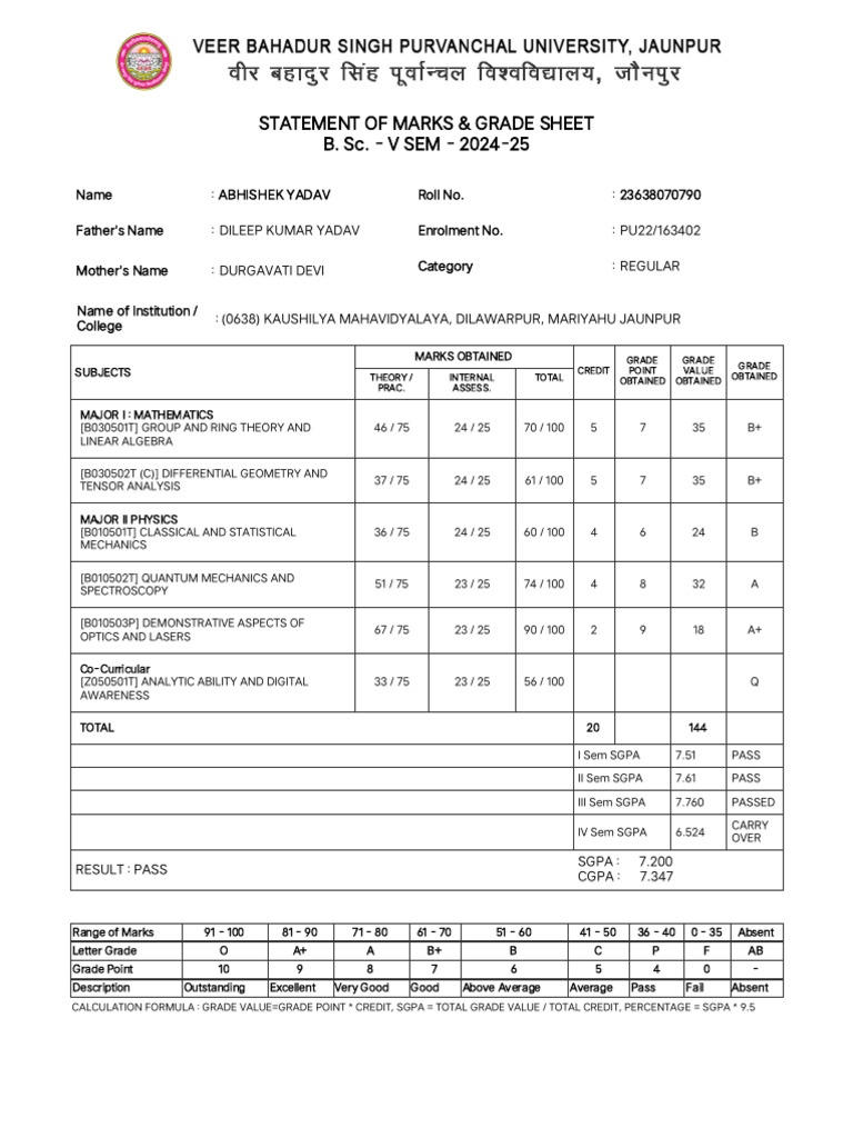 .In Home ViewStudentResultNew Year v&ENROL NO 23638070790&ID 211005 ...