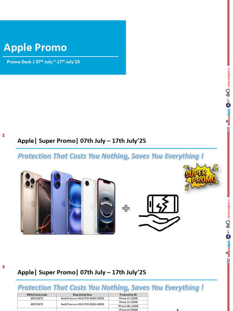 Apple ADLD Promo 07th July To 17th July - Digital&MJS | PDF | I Phone ...
