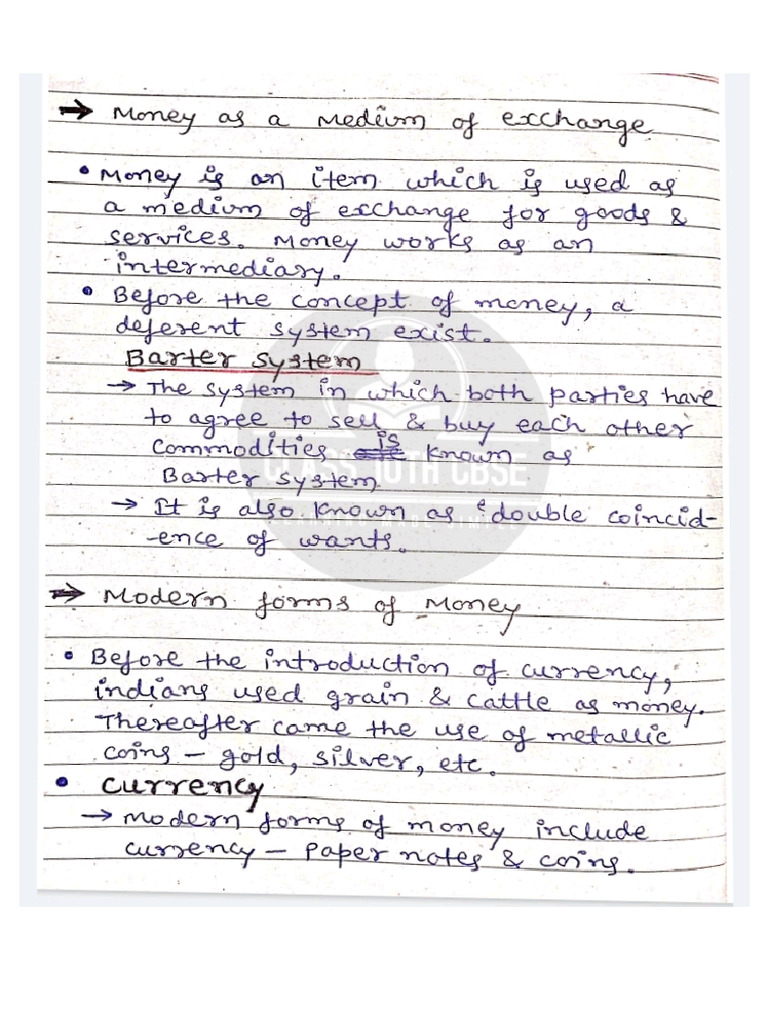 Money and Credit... Full Notes | PDF