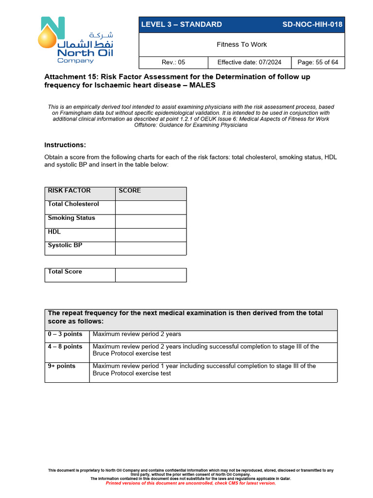Ischaemic Heart Disease Risk Assessment Tool | PDF | High Density ...
