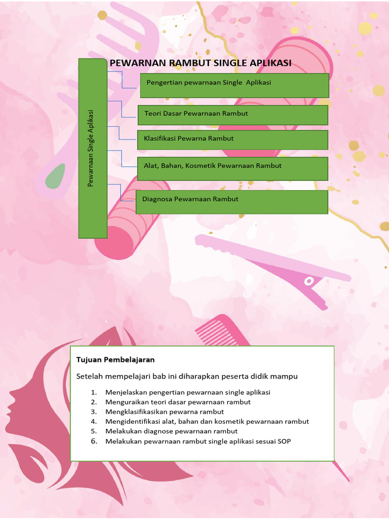 Pewarnaan Rambut Single Aplikasi | PDF