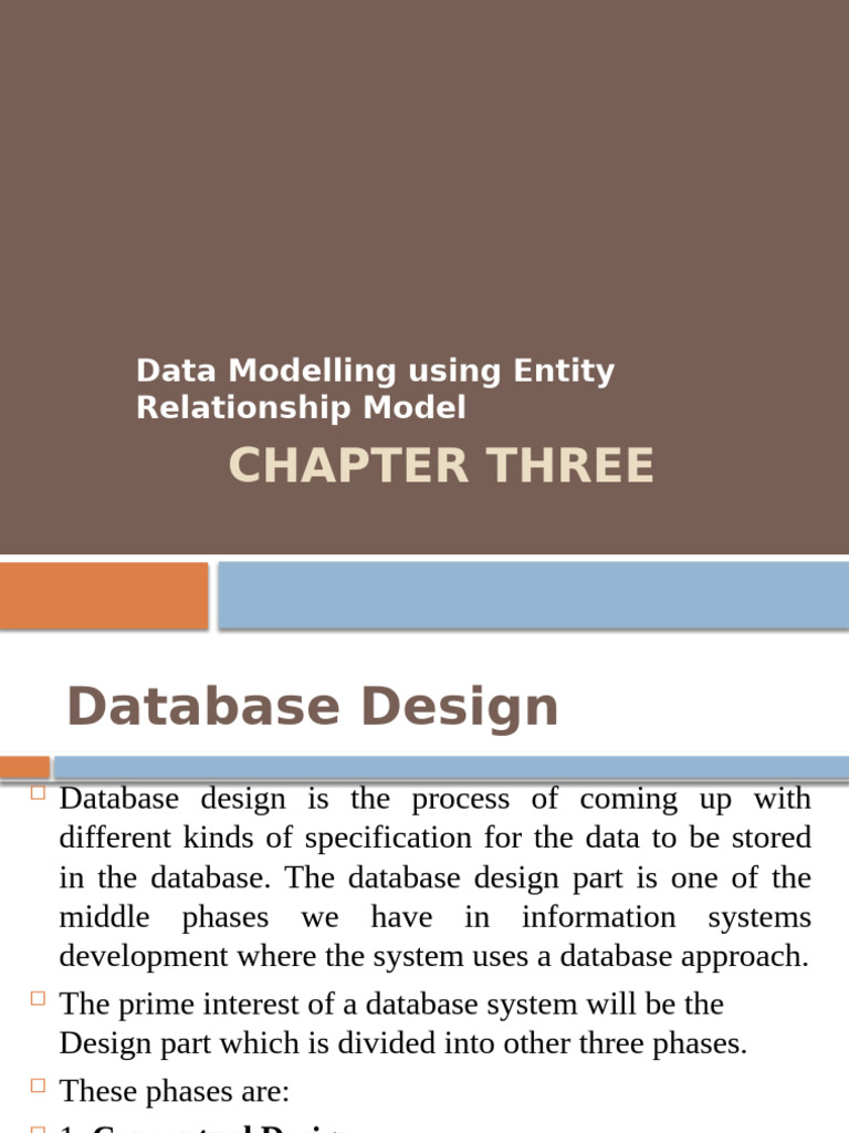 Database Chapter Three | PDF