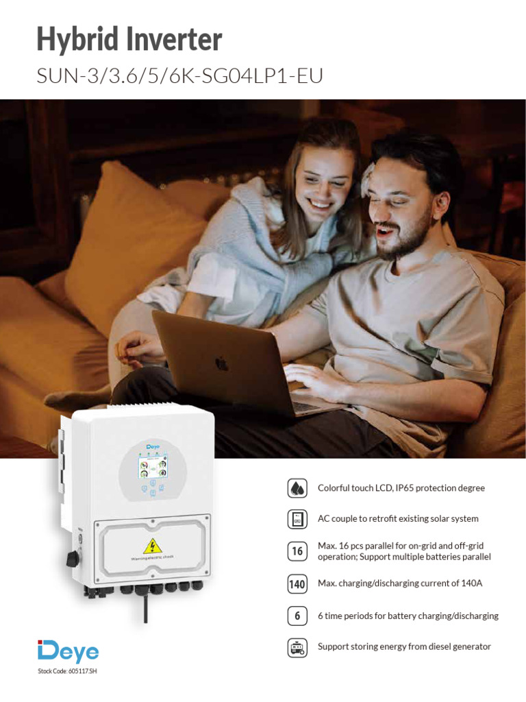 Deye Hybrid Inverter Specifications | PDF