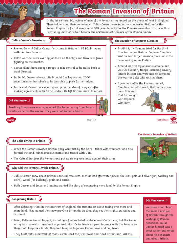 Roman Conquest of Britain Overview | PDF | Roman Britain | Ancient Rome