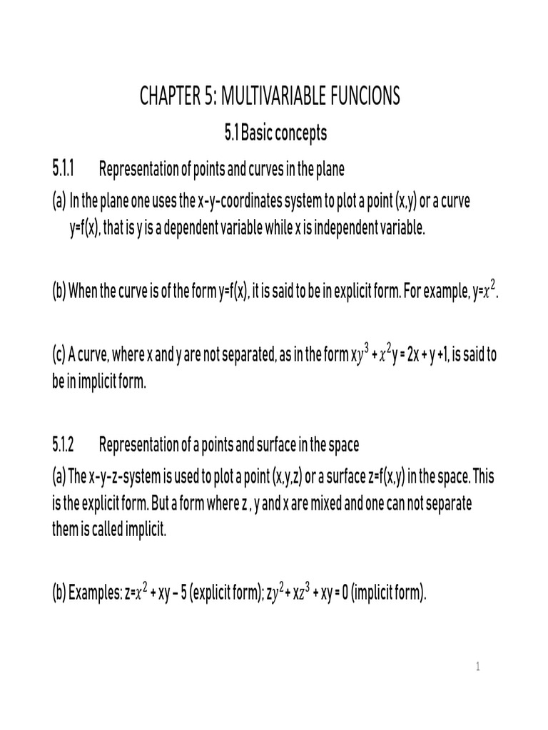 Understanding Multivariable Functions | PDF | Cartesian Coordinate ...