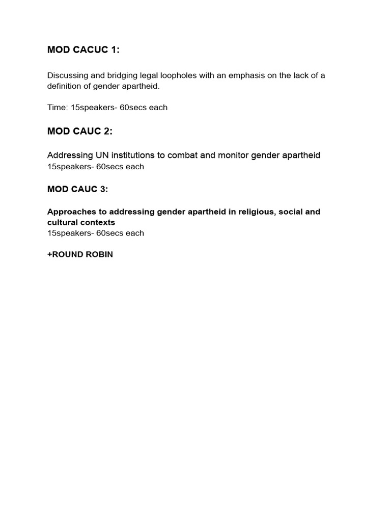 Mod Cacucs | PDF