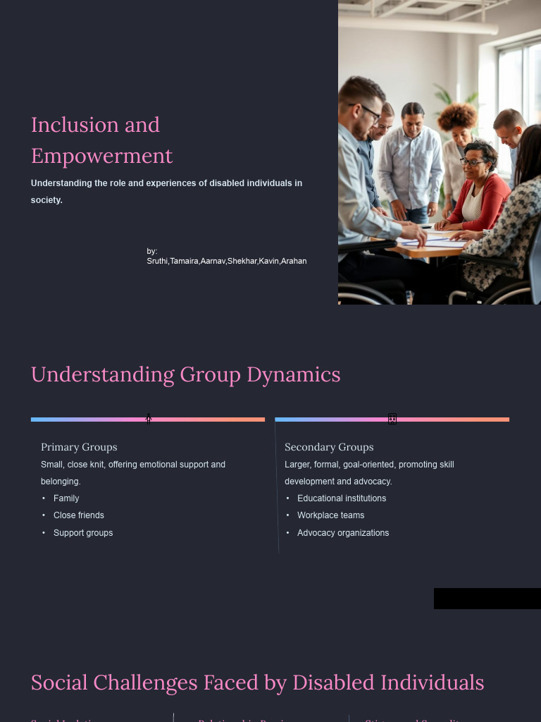 Empowering Disabled Individuals in Society | PDF | Disability ...