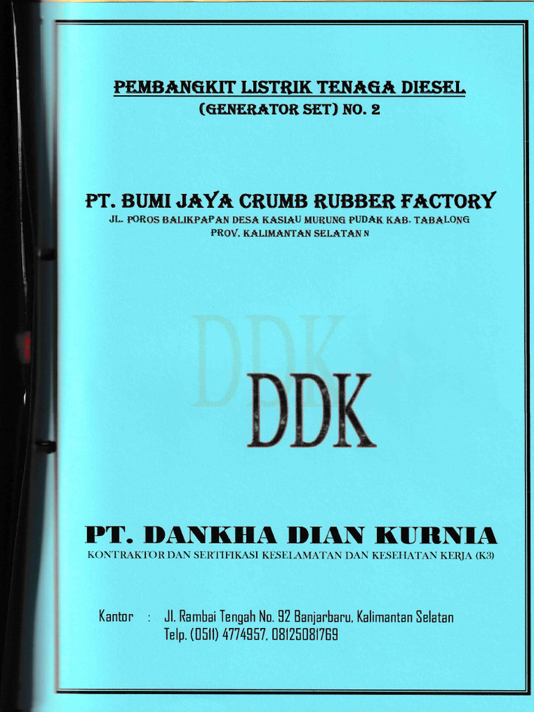 Sertifikasi Generator Diesel China | PDF