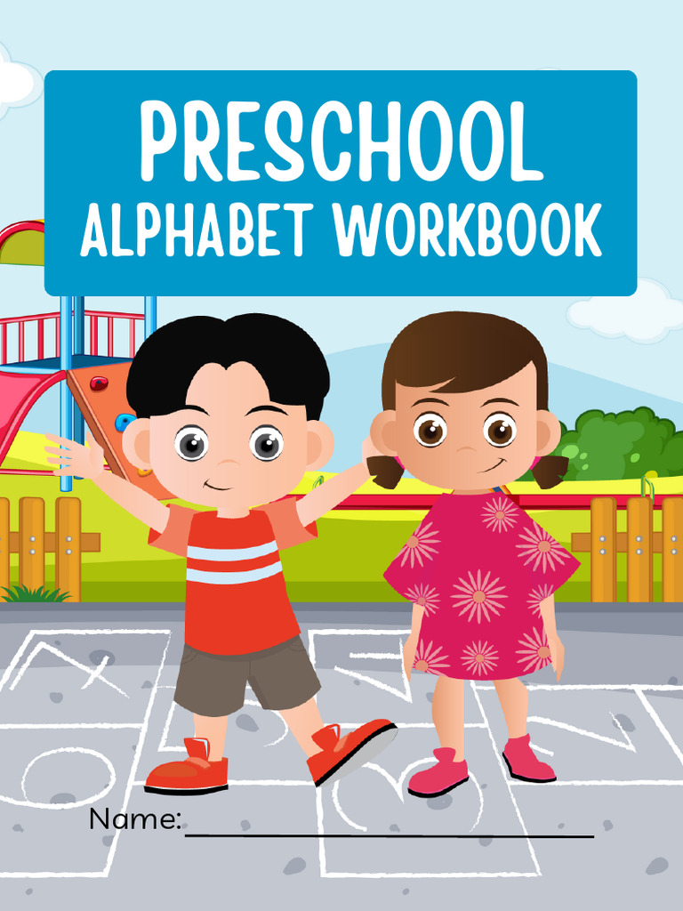 Preschool Alphabet Workbook in Colourful Illustrative Style | PDF ...