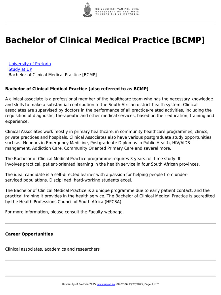 BCMP Admission Requirements at UP | PDF | Bachelor's Degree ...