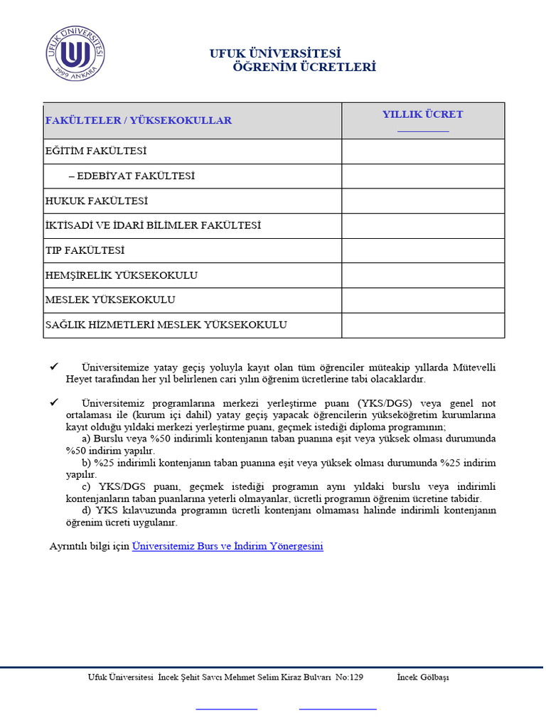 Ucretler | PDF