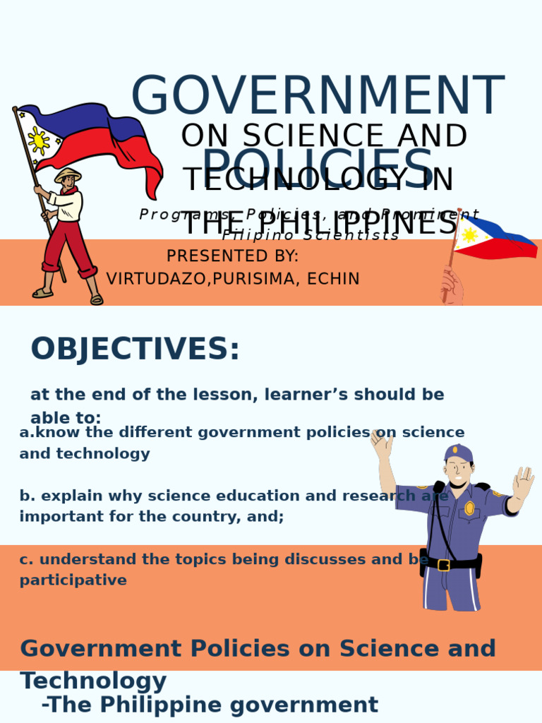 Philippine Government Science Policies | PDF | Science | Science ...