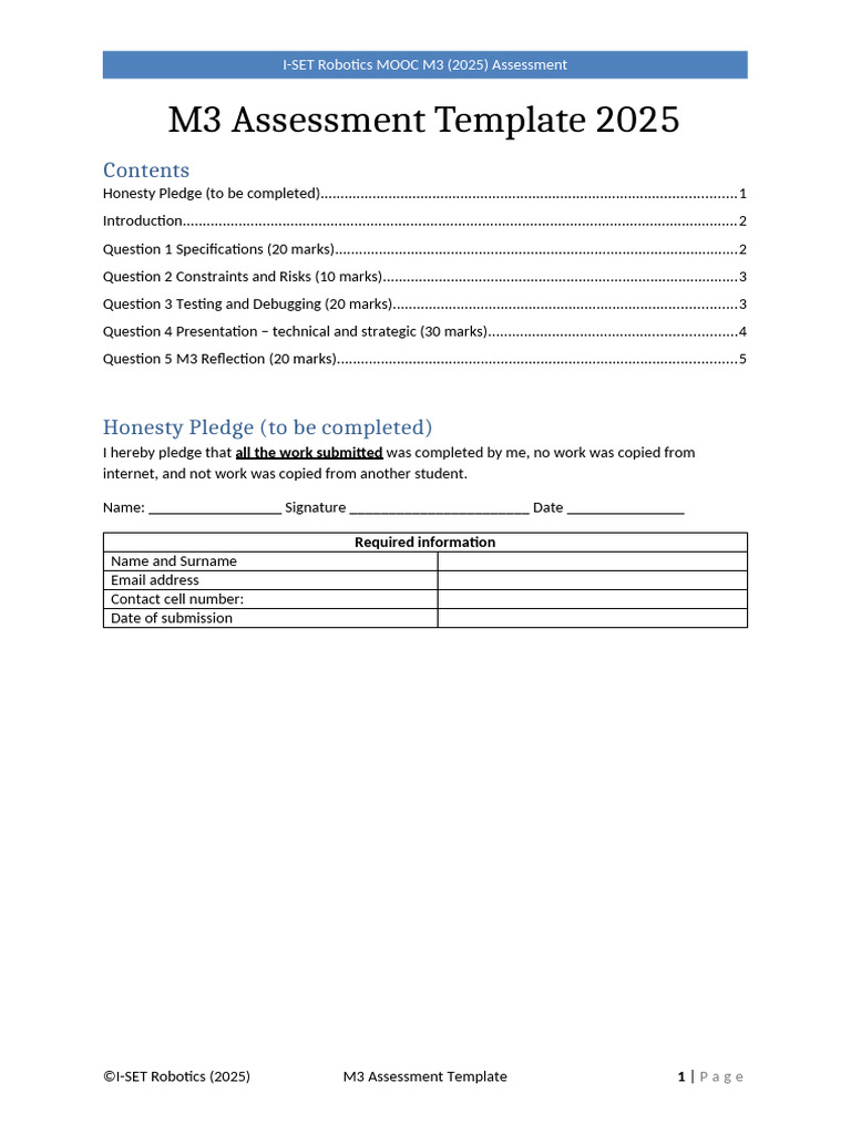 2025 M3AssessmentTemplate | PDF | Software Bug | Computing