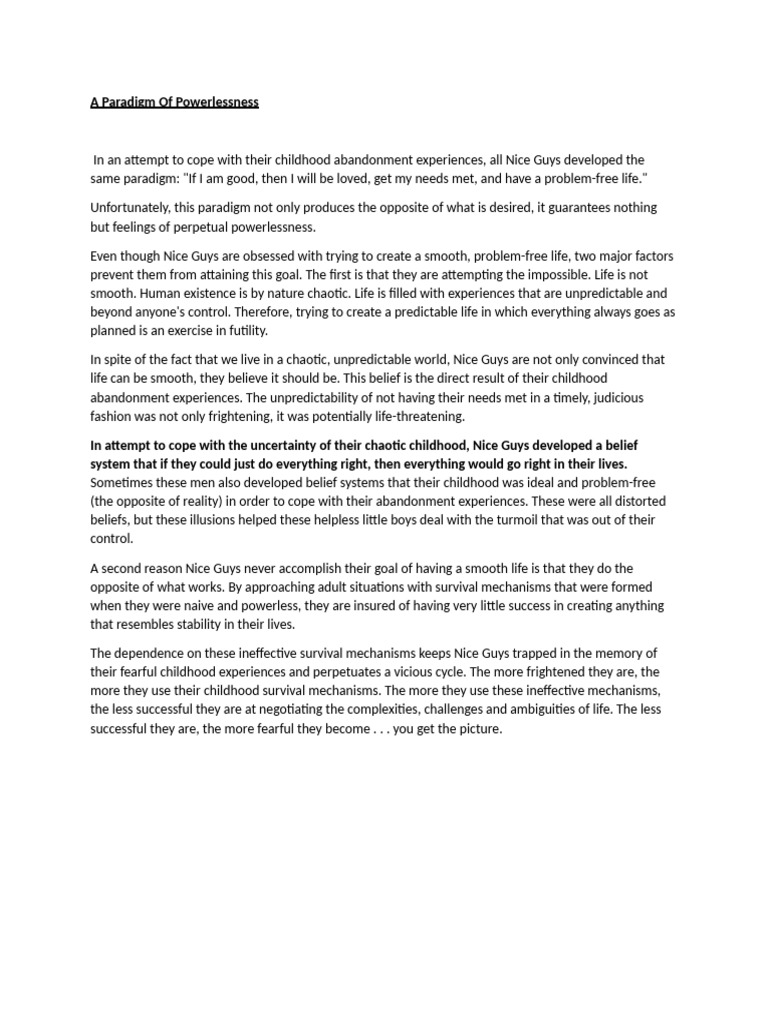 A Paradigm of Powerlessness | PDF | Social Psychology | Cognition