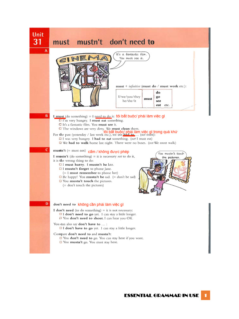 Essential Grammar in Use (Units 31-35) | PDF