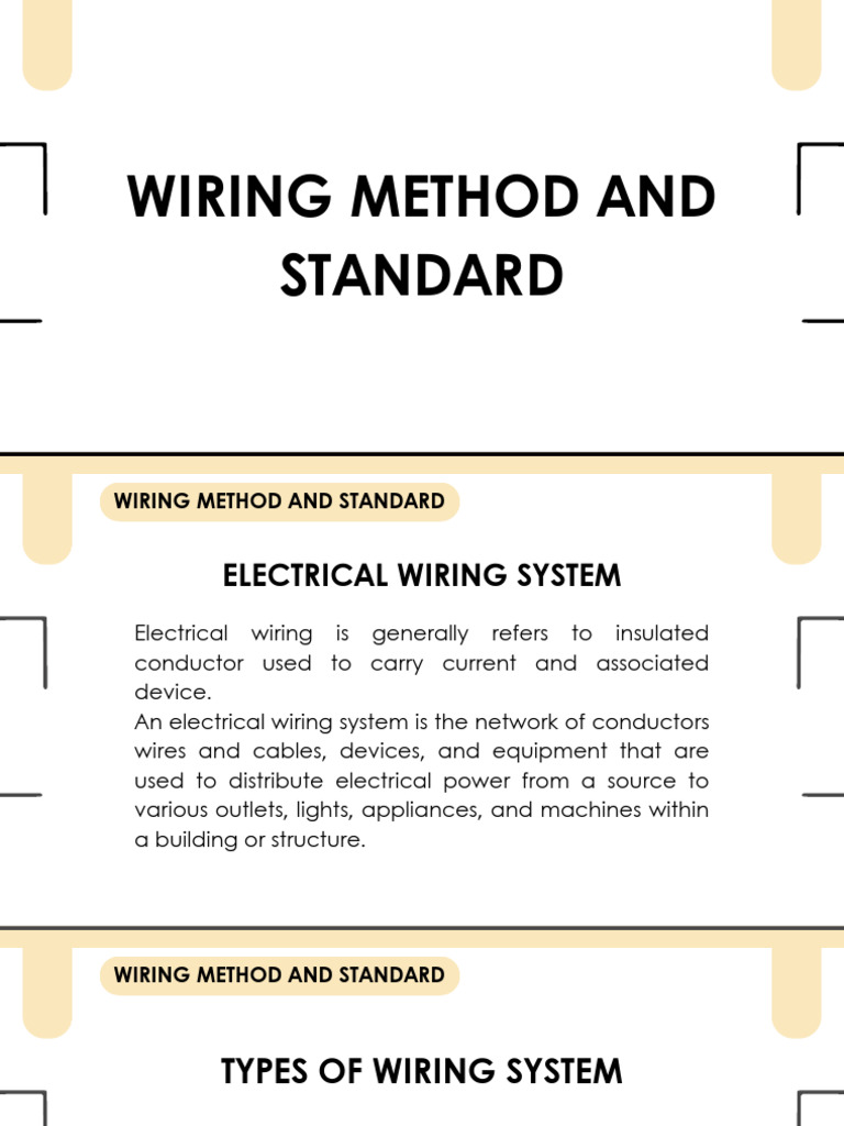 Electrical Wiring Methods Overview | PDF | Electrical Wiring | Pipe ...