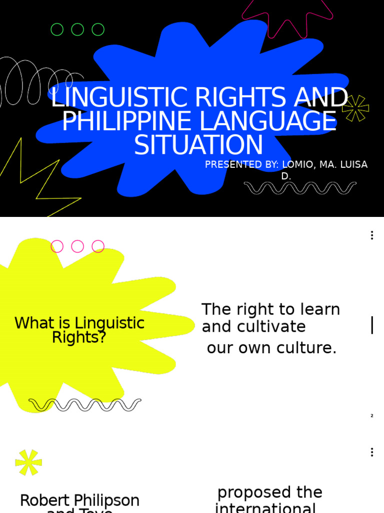 Linguistic Rights in the Philippines | PDF