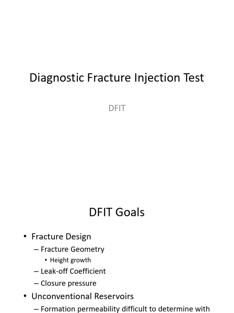 Diagnostic Fracture Injection Testing Overview | PDF | Stress ...