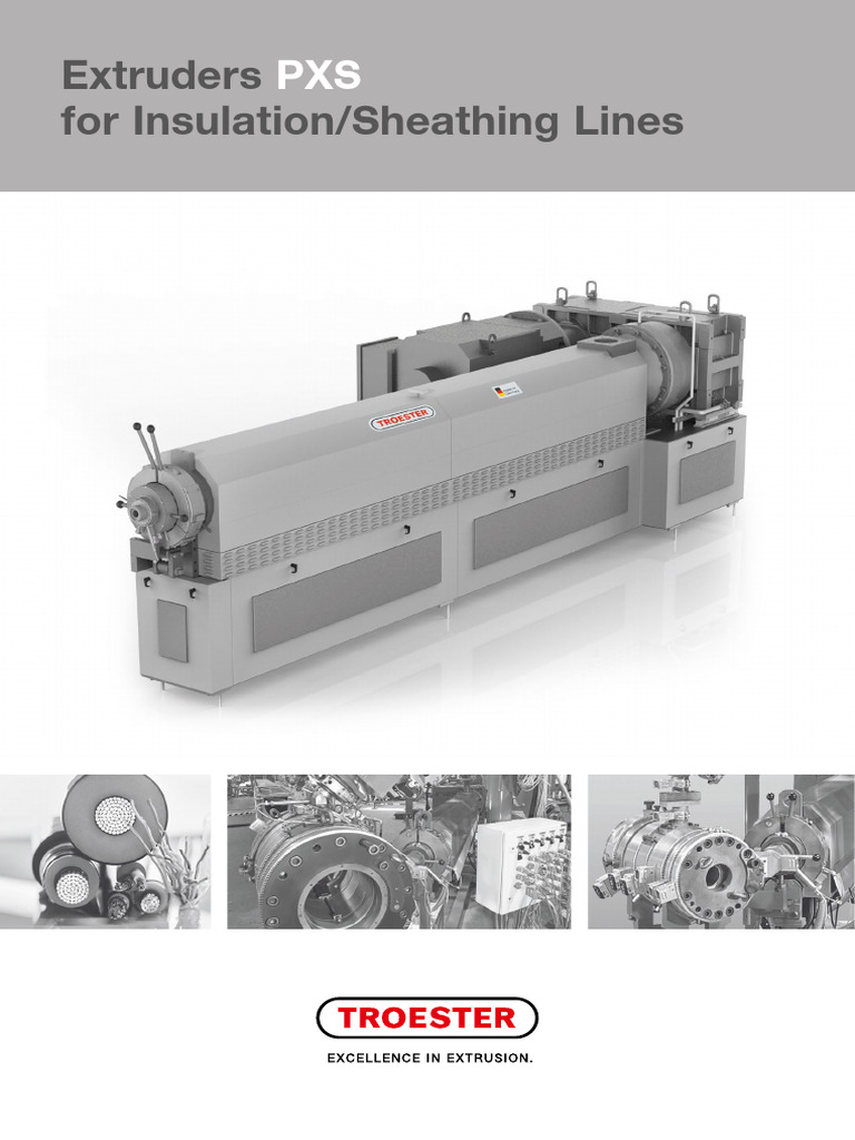 PXS Extruders for Insulation Lines | PDF | Extrusion | Building Engineering