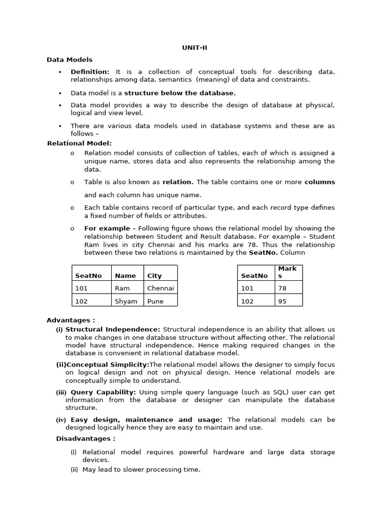 Understanding Relational Data Models | PDF | Relational Model ...
