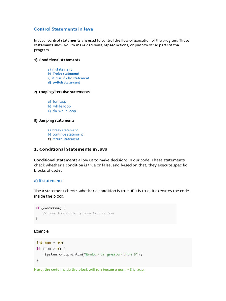Exit Controlled Loops in Java | PDF | Control Flow | Programming Paradigms