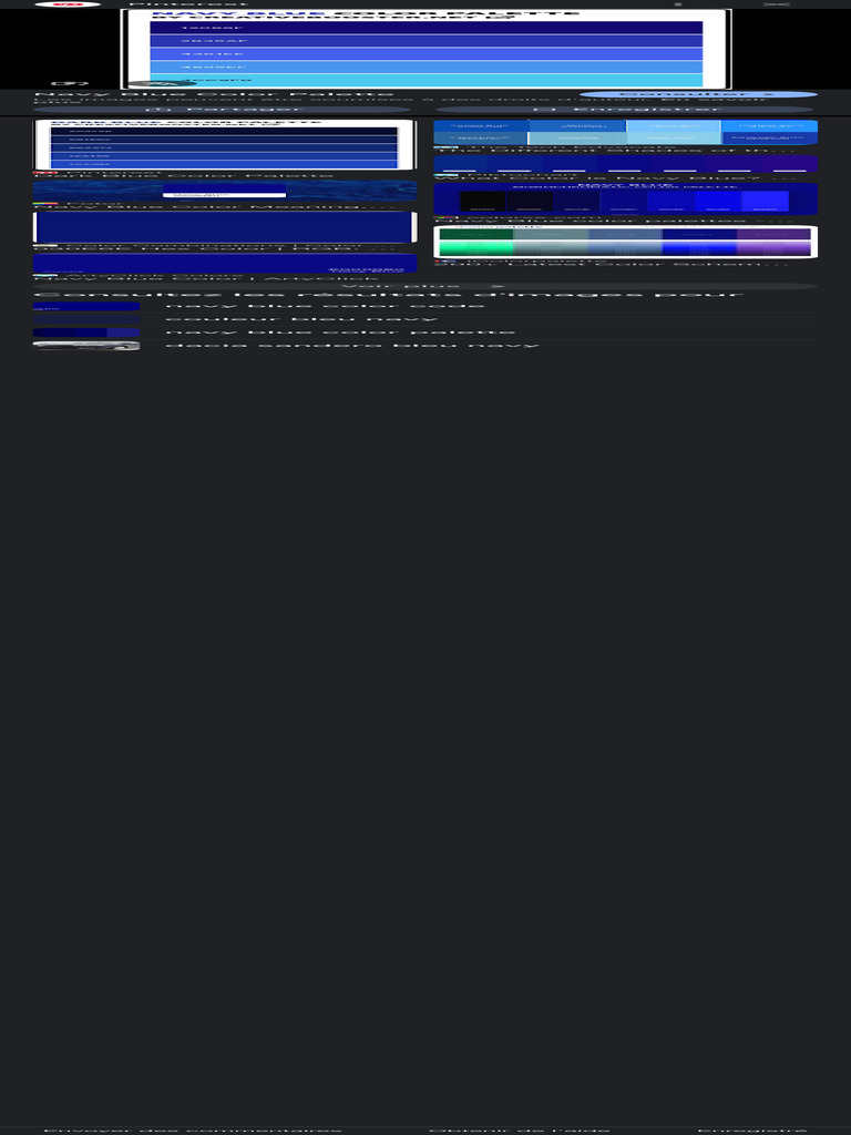 Codes de couleur bleu navy | PDF