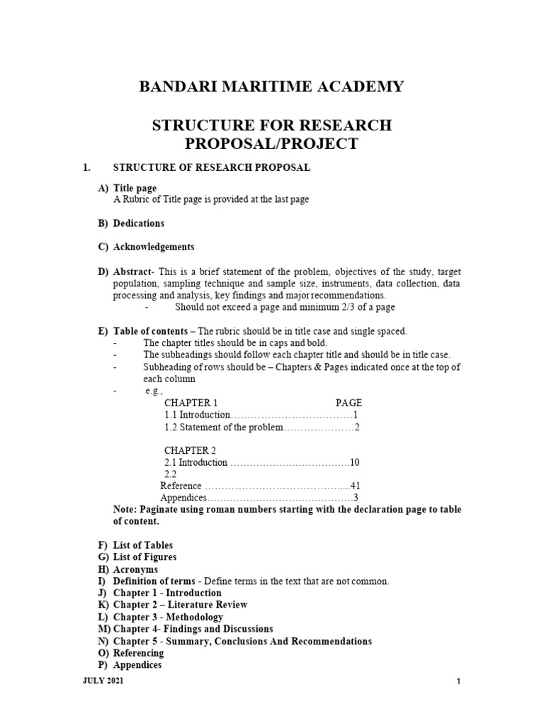 Research Proposal Structure Guide | PDF | Citation | Methodology